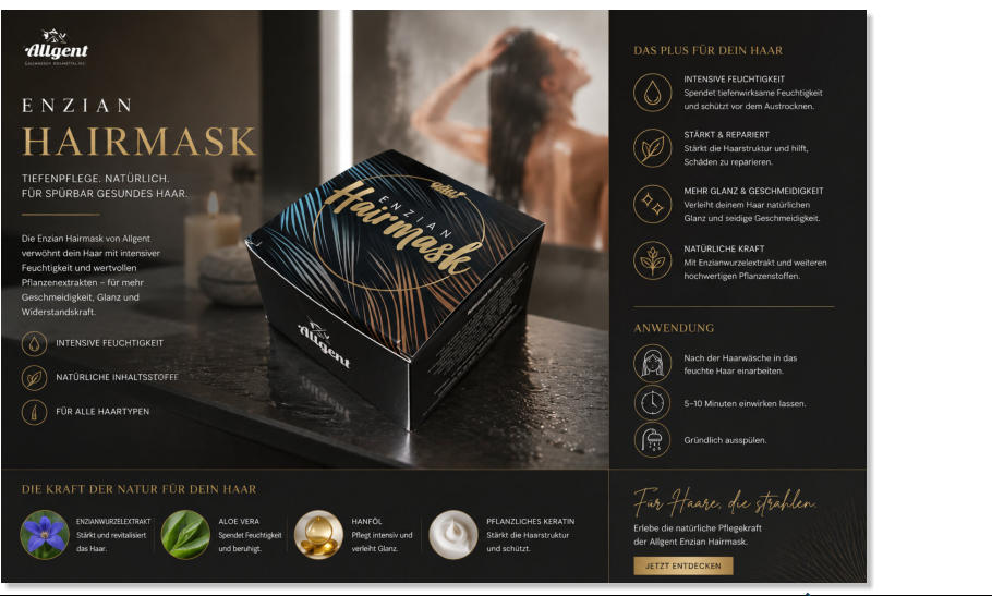 Enzian Hairmask